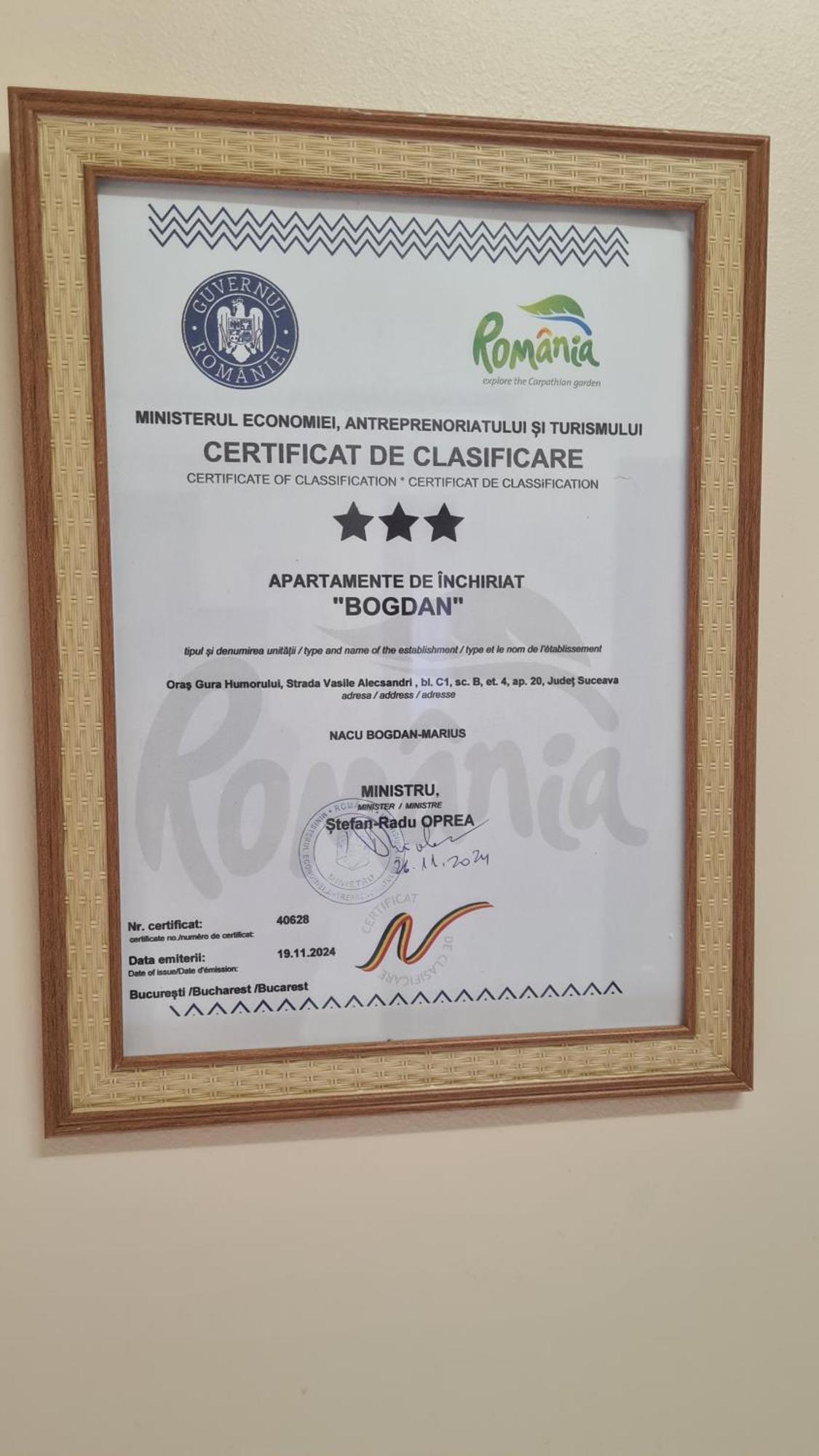 Apartament Bogdan Gura Humorului Extérieur photo